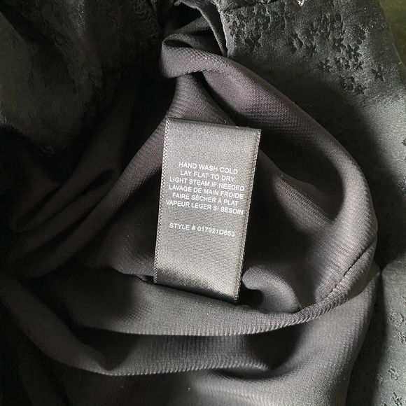 Rebecca Taylor Resort 2018 silk black silver metallic mini dress size 2 MSRP$375 - Picture 9 of 9